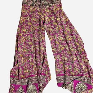 Paisley Print Wide-Leg Jumpsuit